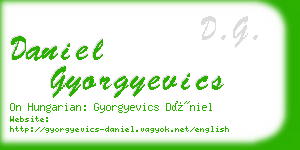 daniel gyorgyevics business card